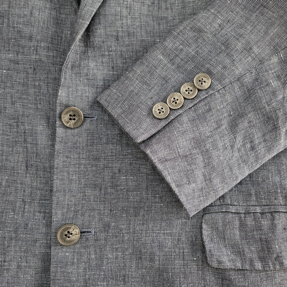 Rodd & Gunn Men's Blue Linen Blazer L Large Sport Fit 2-Button Jacket Sport Coat - Picture 5 of 15
